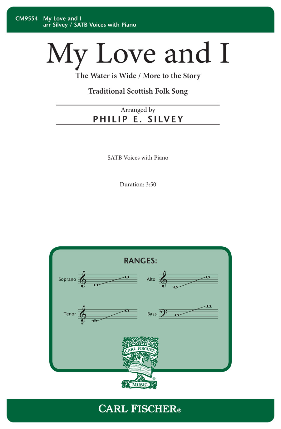 My Love and I - SATB - choral music by Philip Silvey