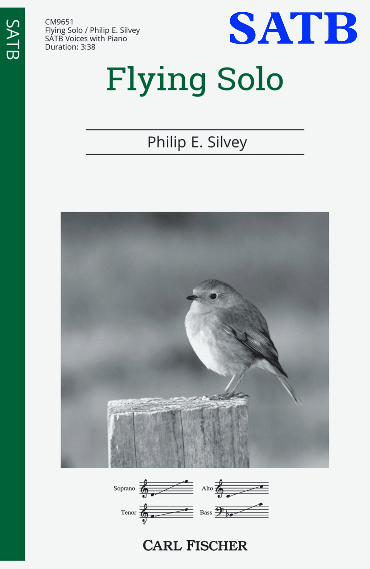 Flying Solo - SATB - choral music score - Philip Silvey